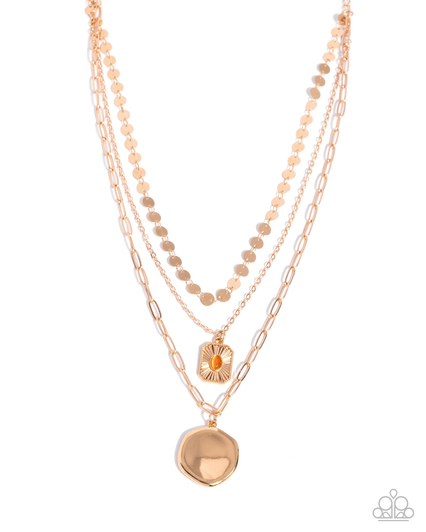 Cool Cycle - orange - Paparazzi necklace