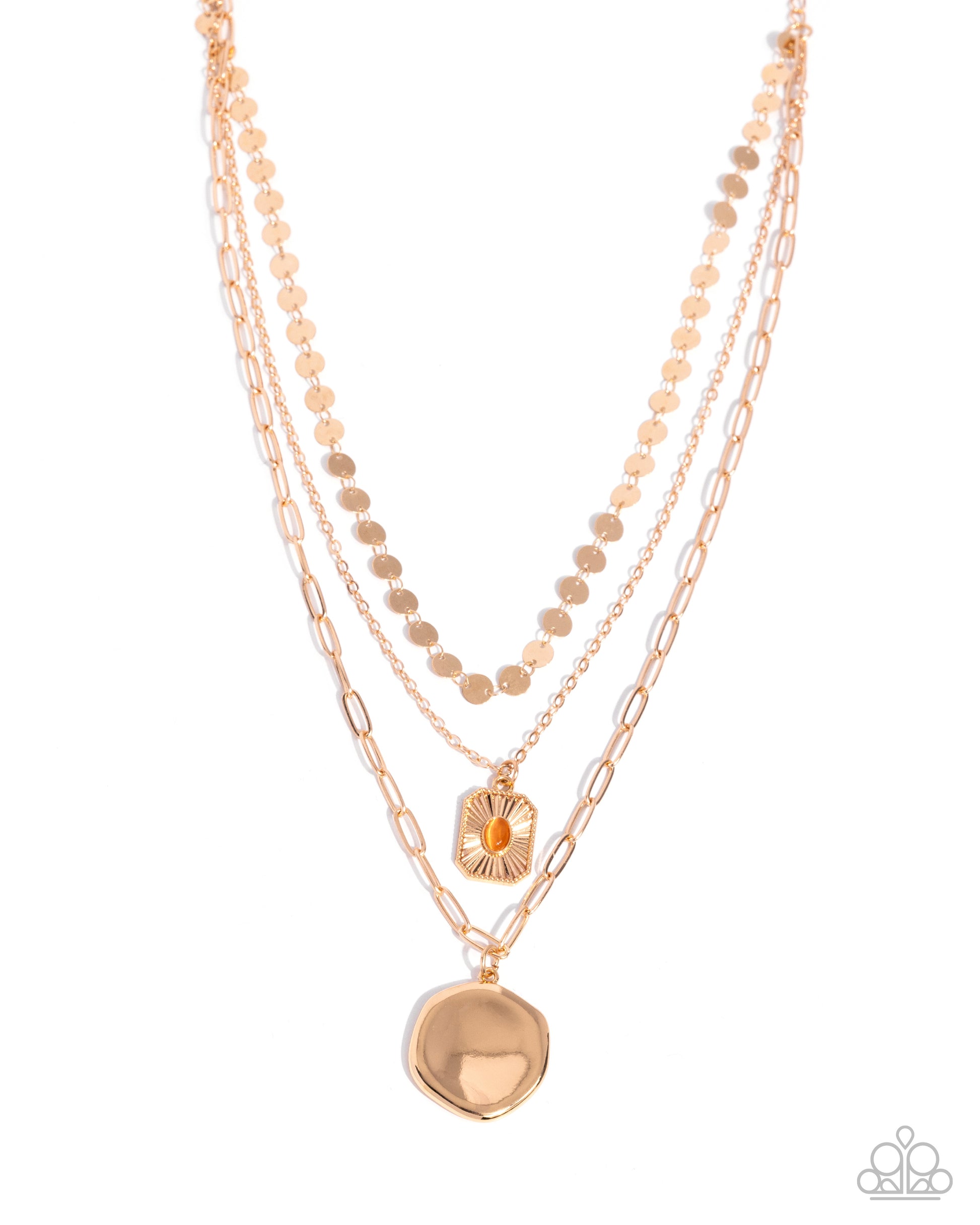 Cool Cycle - orange - Paparazzi necklace