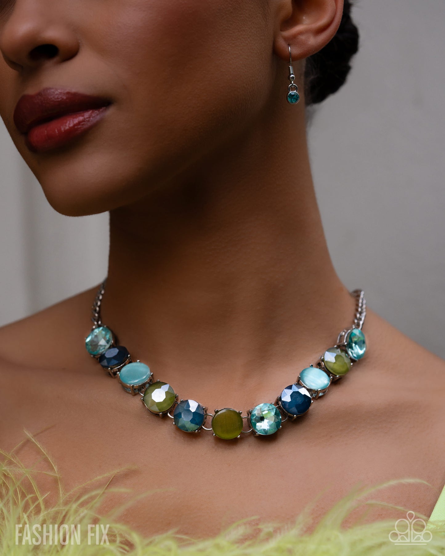 Cool, Calm, And Couture - green - Paparazzi necklace