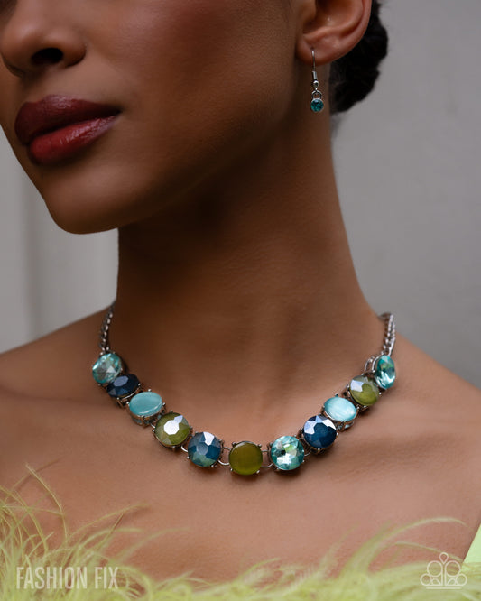 Cool, Calm, And Couture - green - Paparazzi necklace