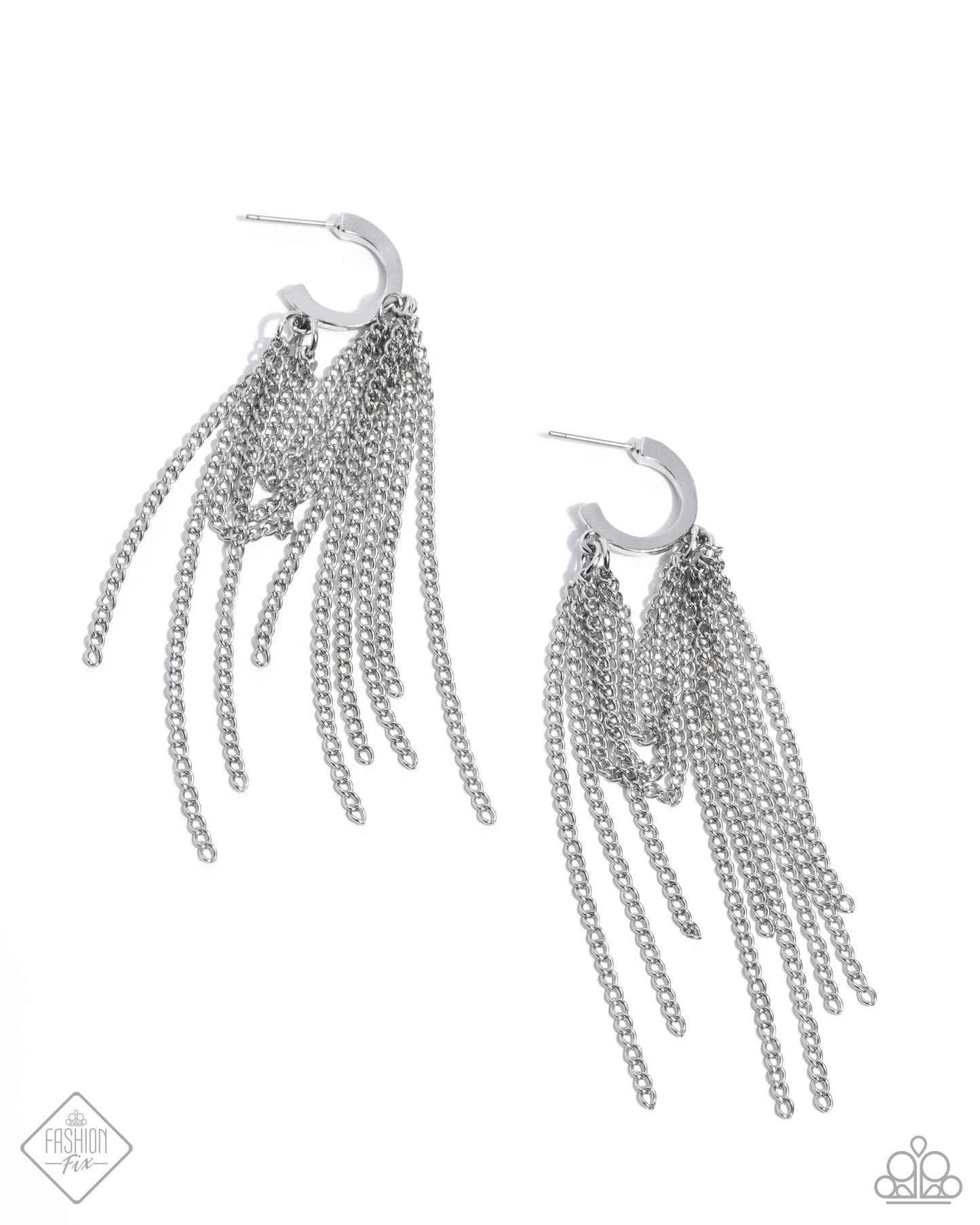 Copious Caliber - silver - Paparazzi earrings