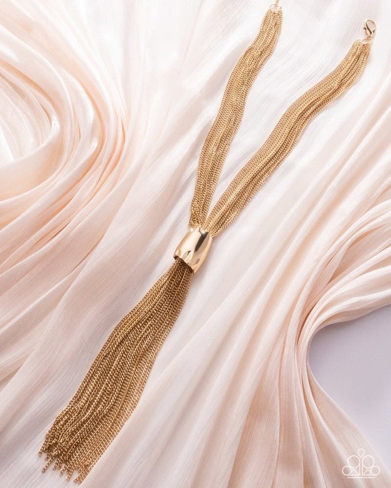 Copious Class - gold - Paparazzi necklace