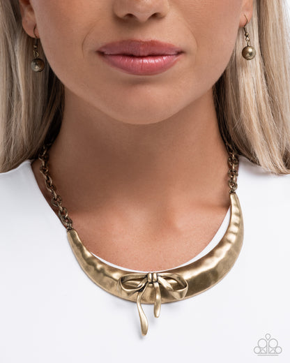 Coquette Cause - brass - Paparazzi necklace