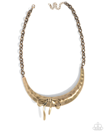 Coquette Cause - brass - Paparazzi necklace