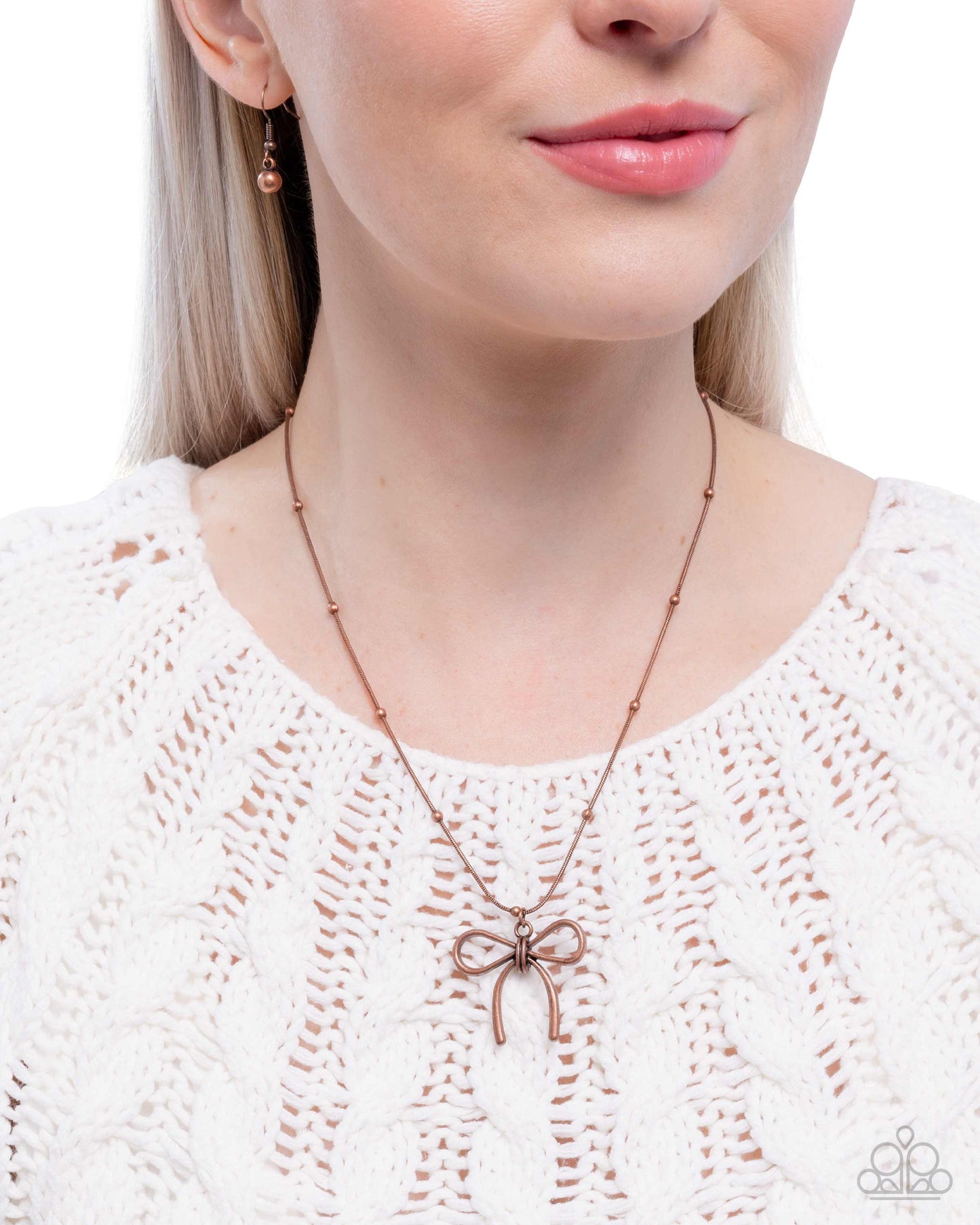 Coquette Chic - copper - Paparazzi necklace