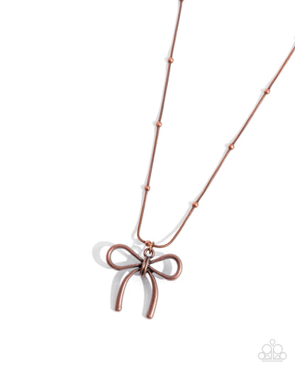 Coquette Chic - copper - Paparazzi necklace