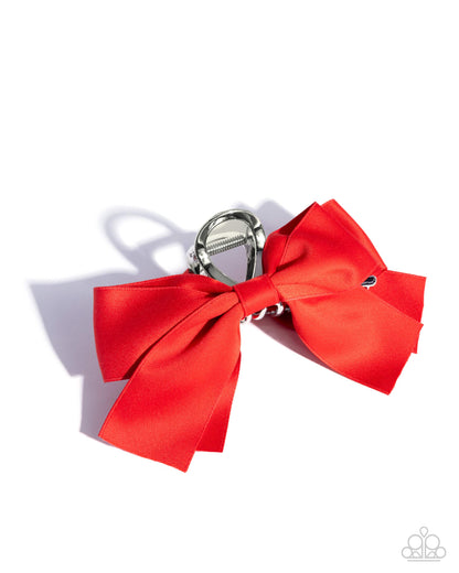 Coquette Class - red - Paparazzi hair clip