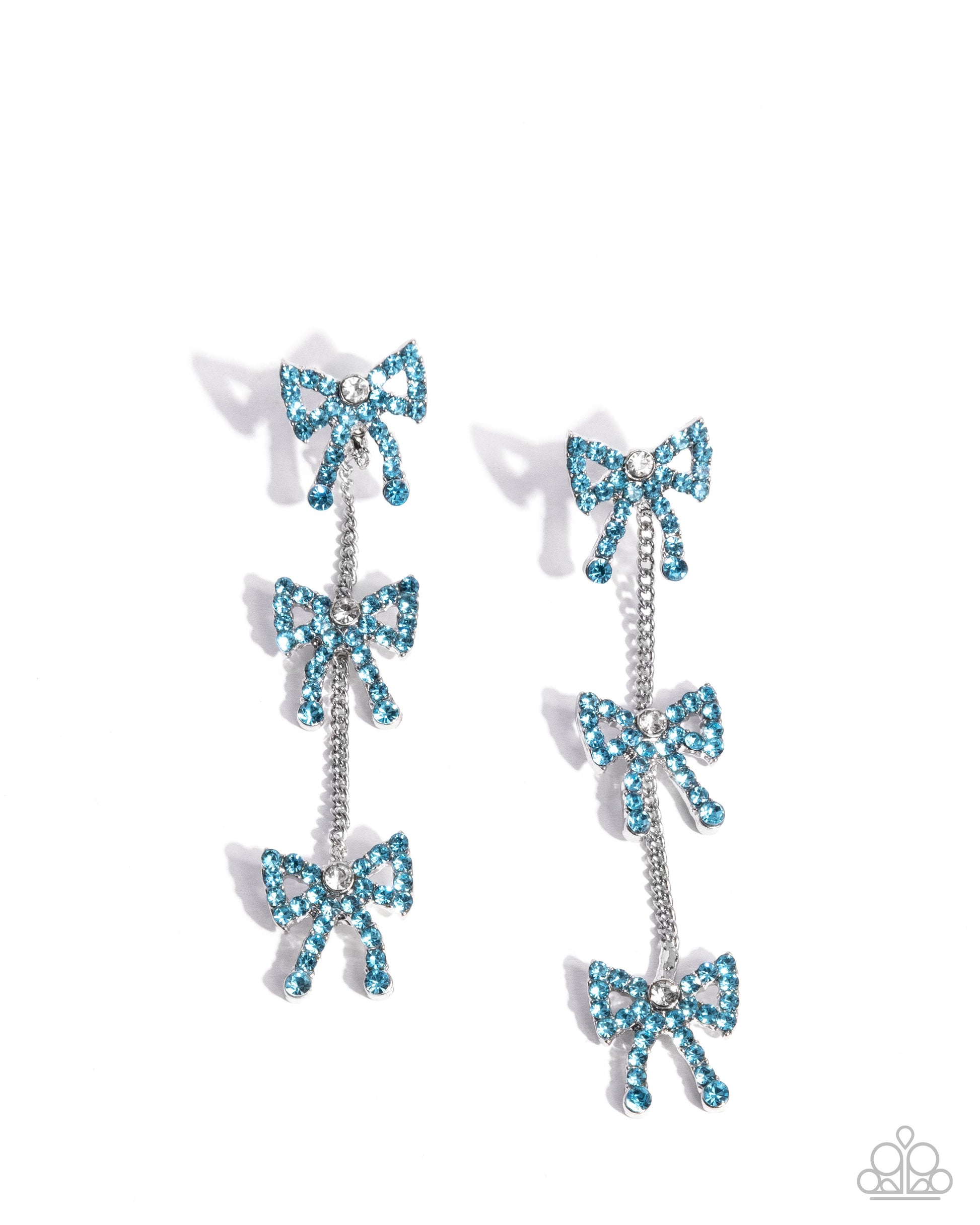 Coquette Course - blue - Paparazzi earrings