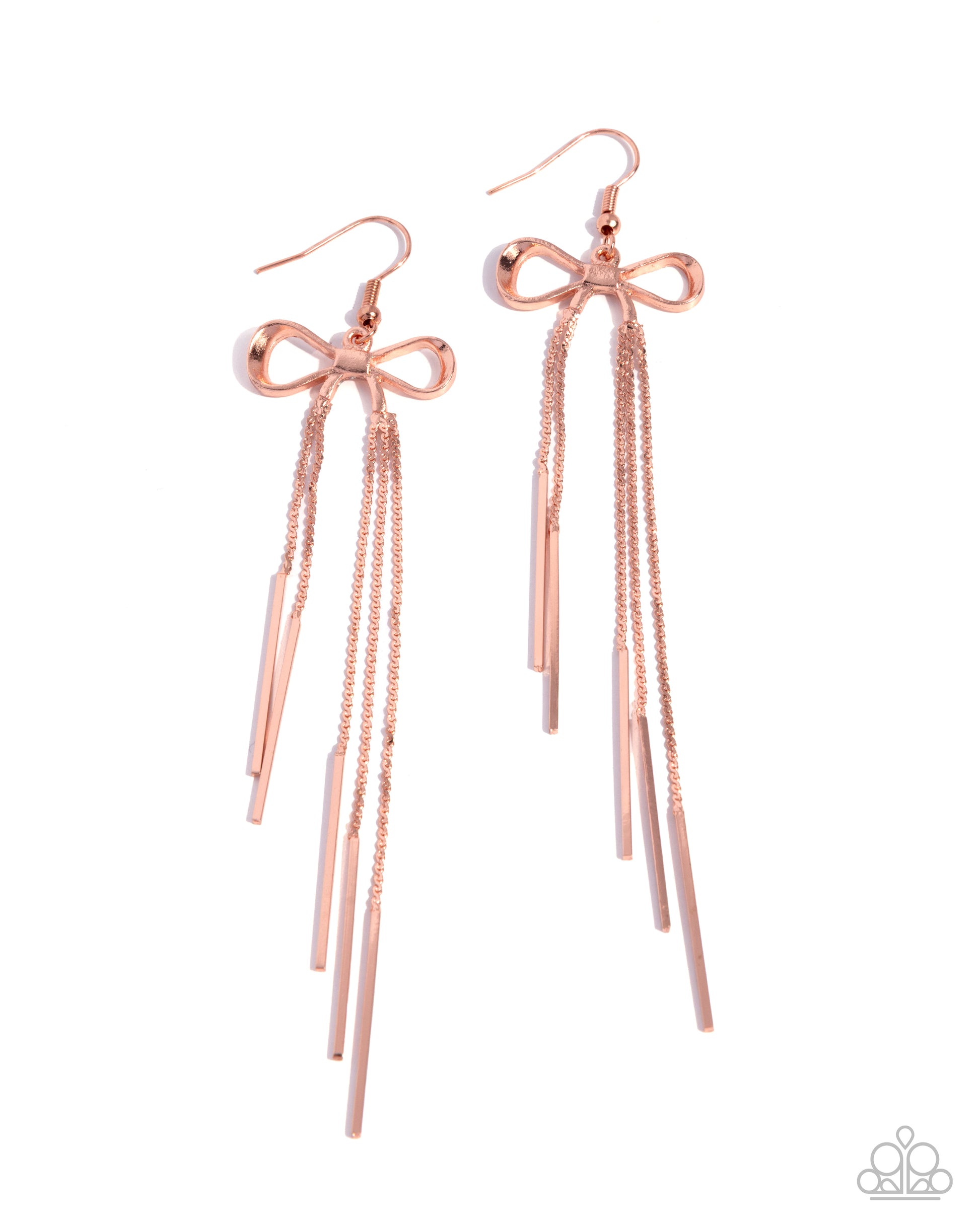 Coquette Craze - copper - Paparazzi earrings