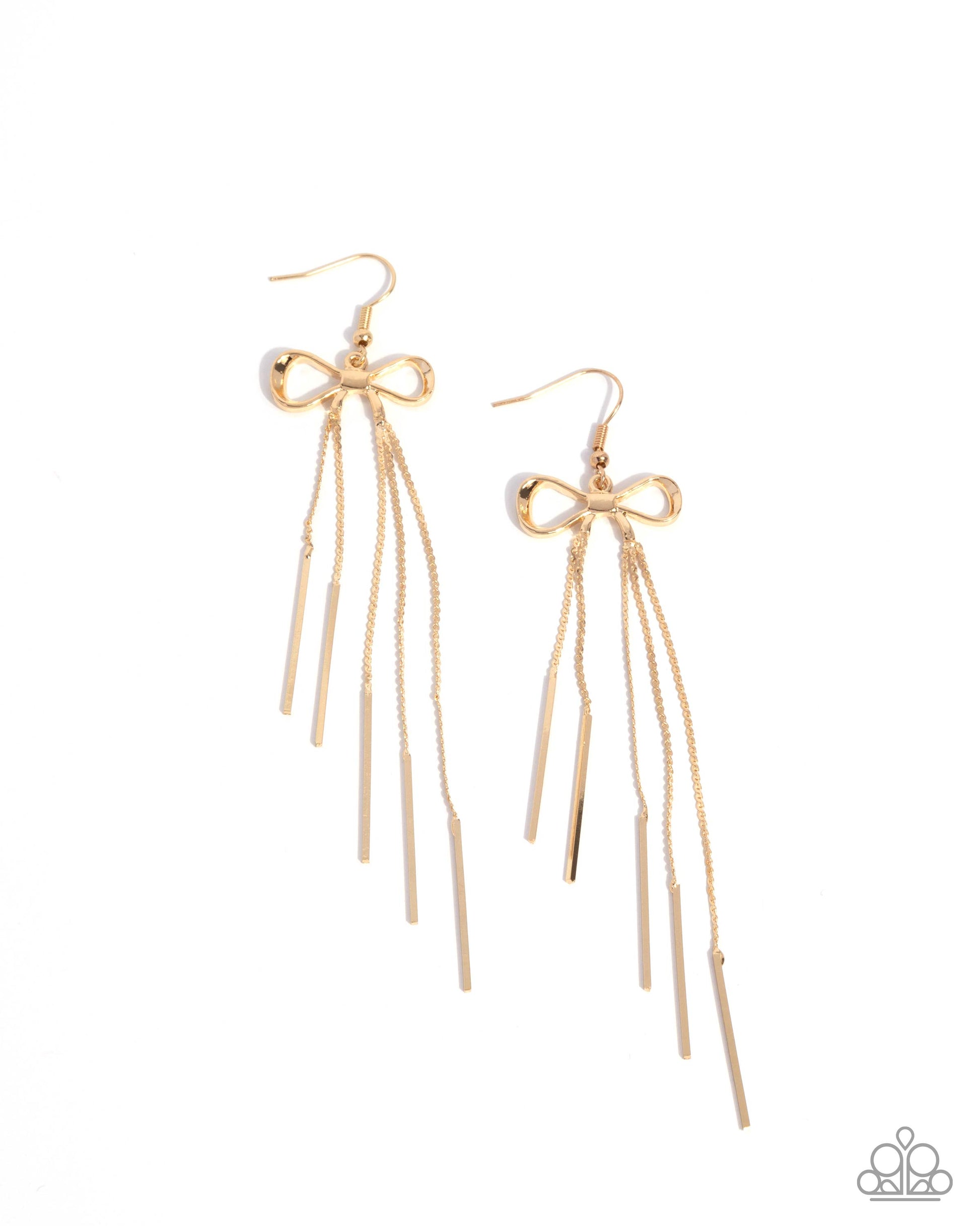 Coquette Craze - gold - Paparazzi earrings