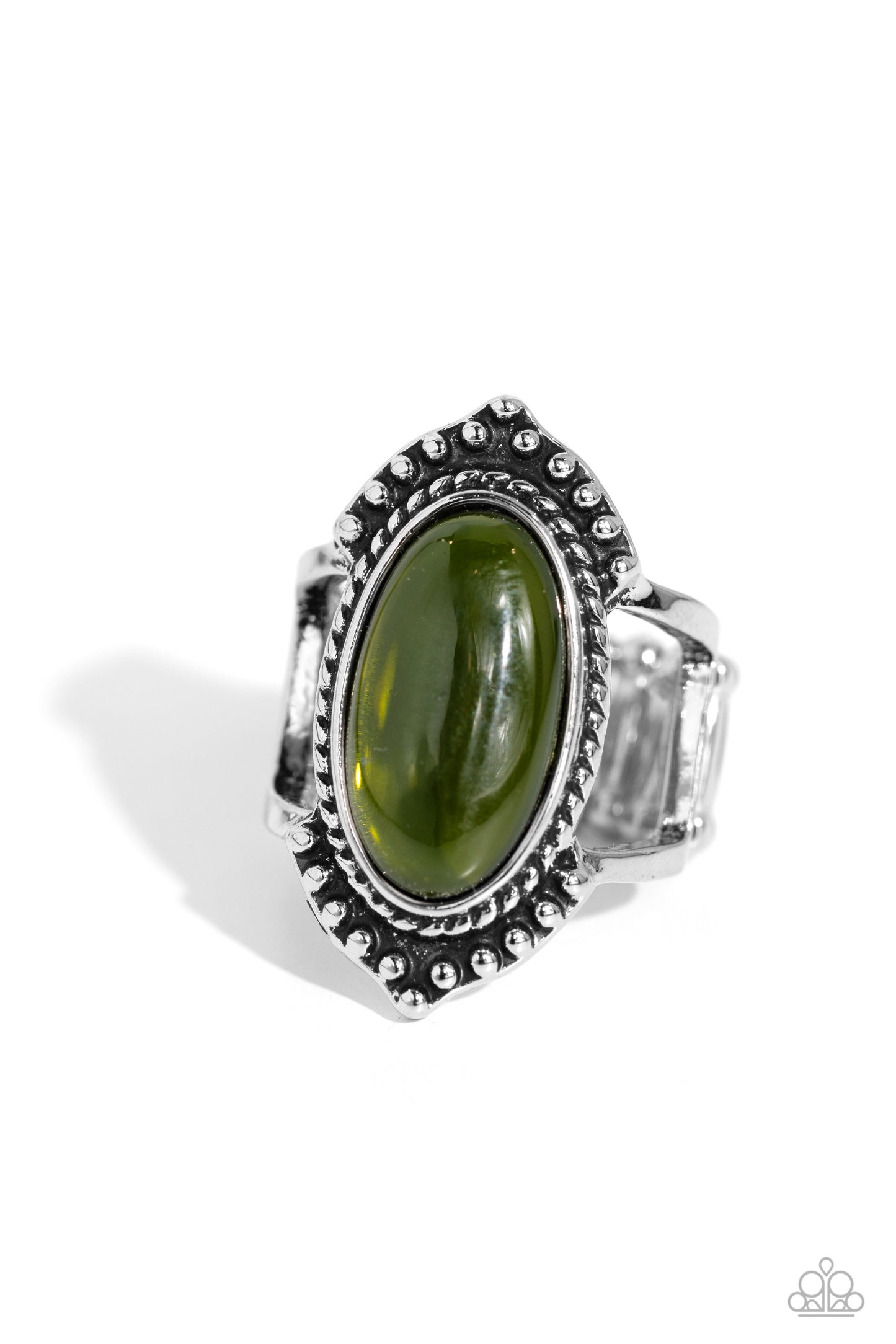 Coquettishly Casablanca - green - Paparazzi ring