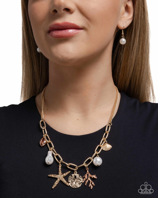 Coral Collection - gold - Paparazzi necklace