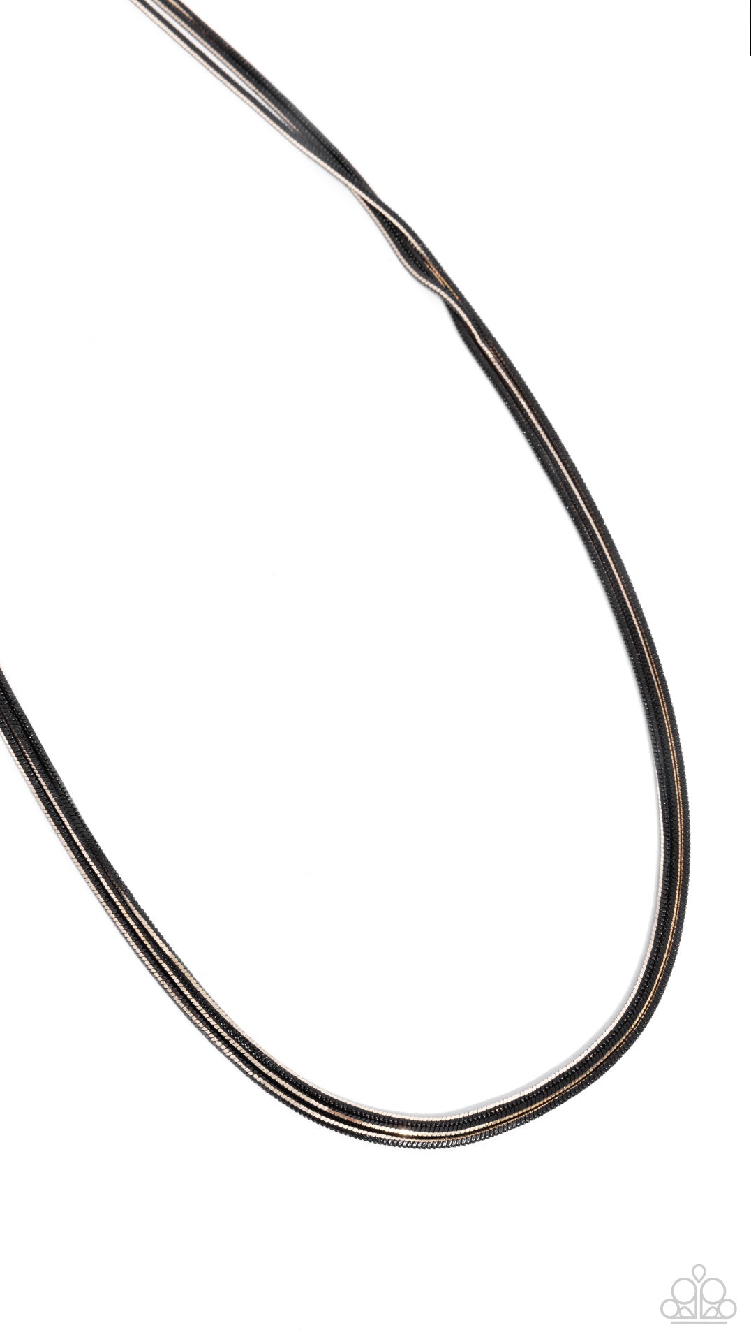 Corded Champion - black - Paparazzi necklace