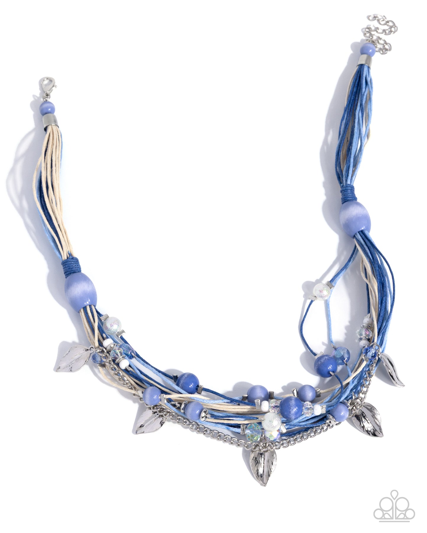 Corded Chaos - blue - Paparazzi necklace