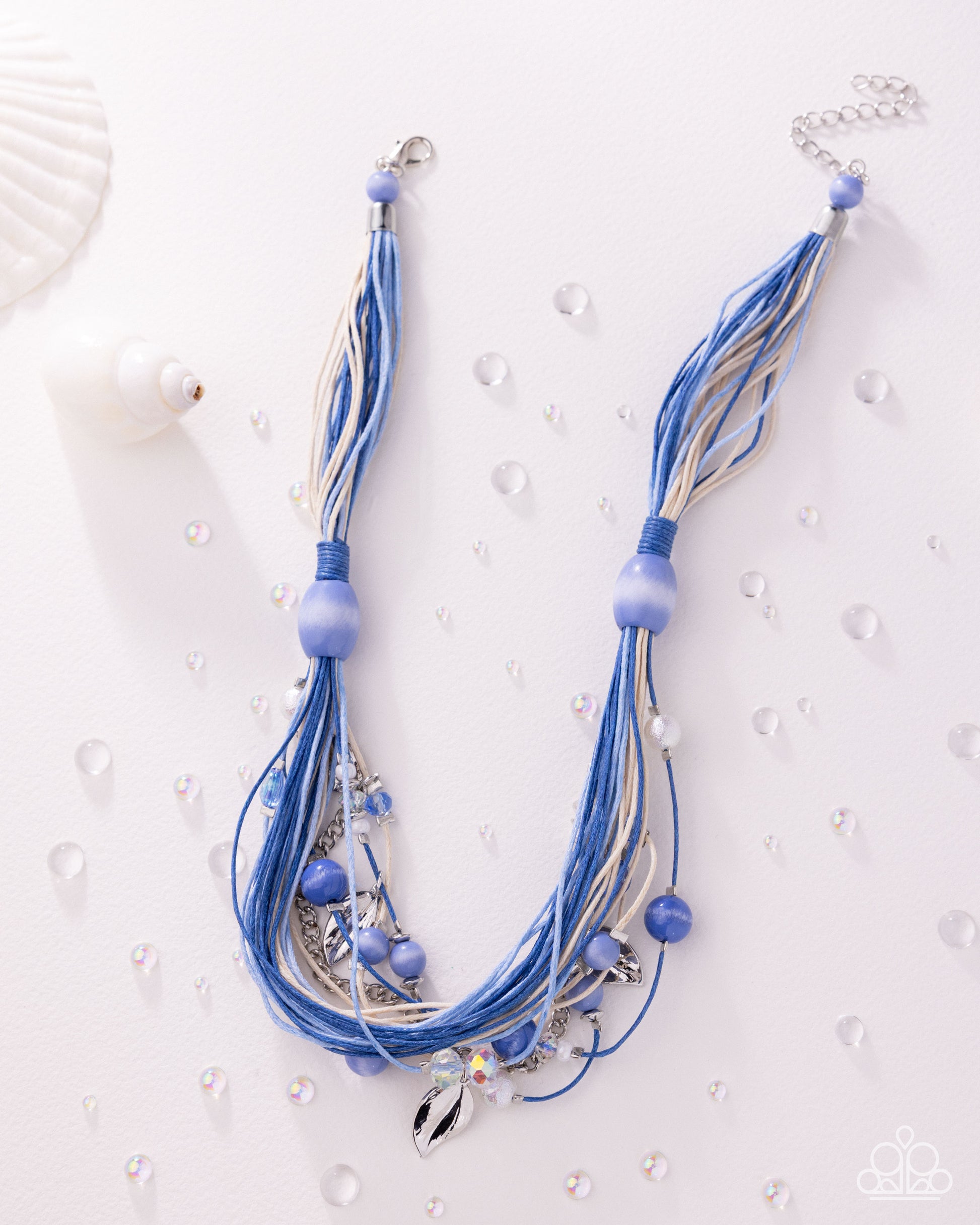Corded Chaos - blue - Paparazzi necklace