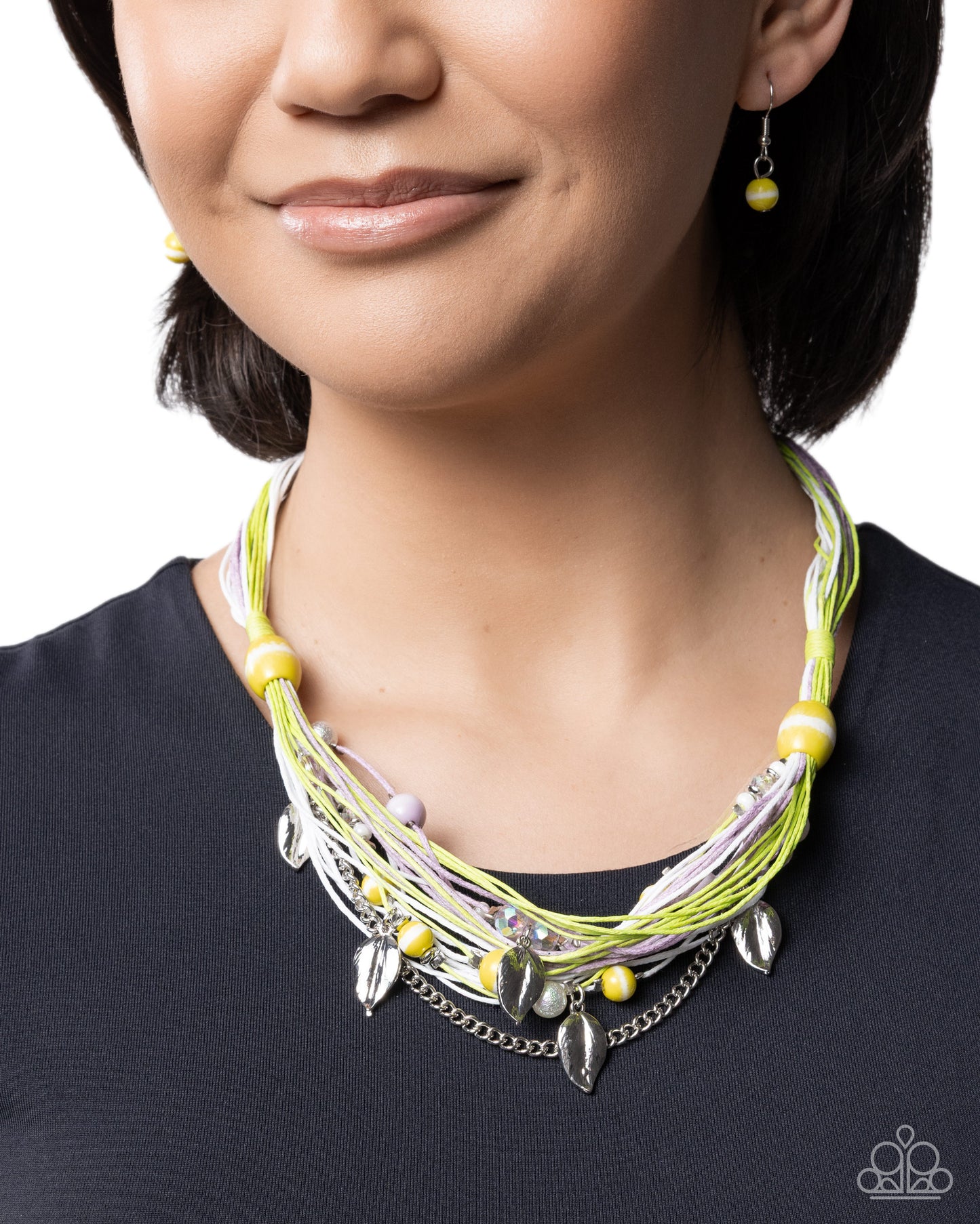 Corded Chaos - green - Paparazzi necklace