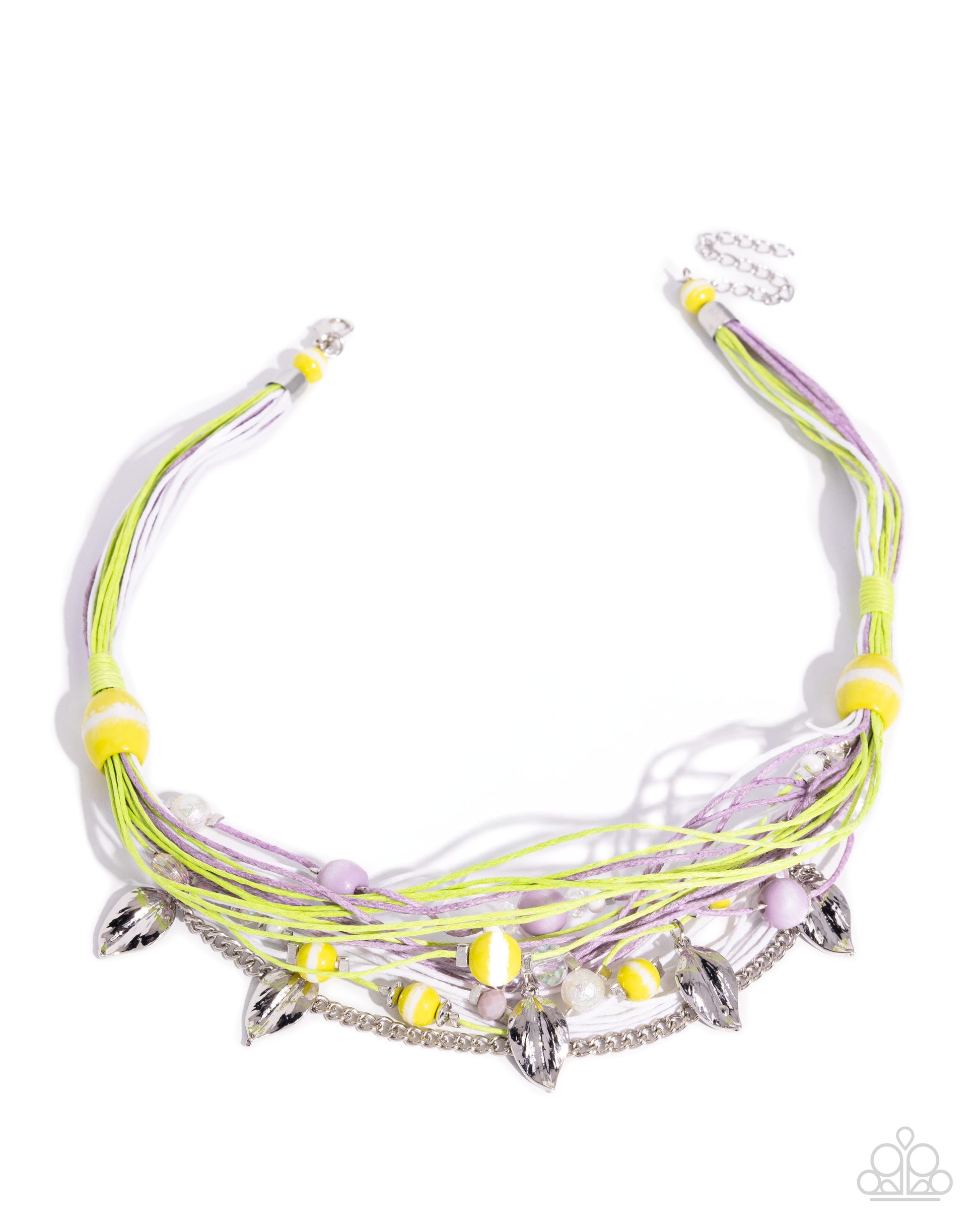 Corded Chaos - green - Paparazzi necklace