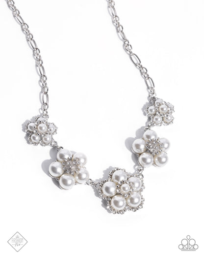 Cordially Chic - white - Paparazzi necklace