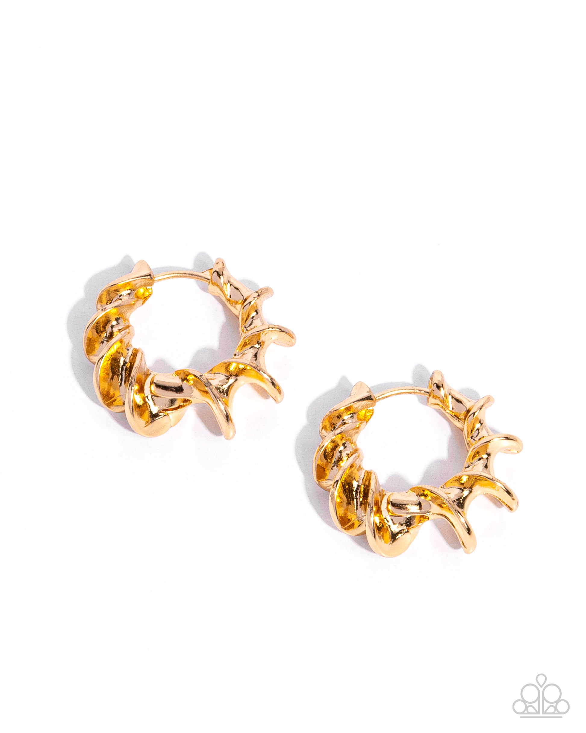 Corkscrew Chic - gold - Paparazzi earrings