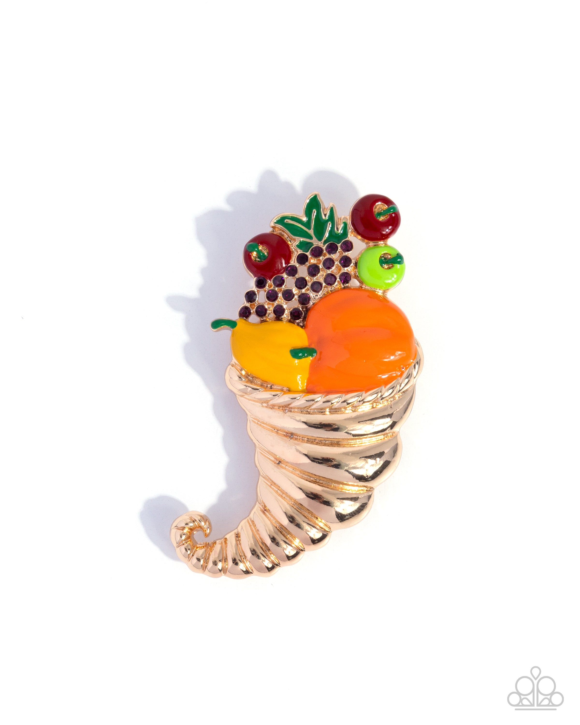 Cornucopia Chic - multi - Paparazzi brooch – JewelryBlingThing
