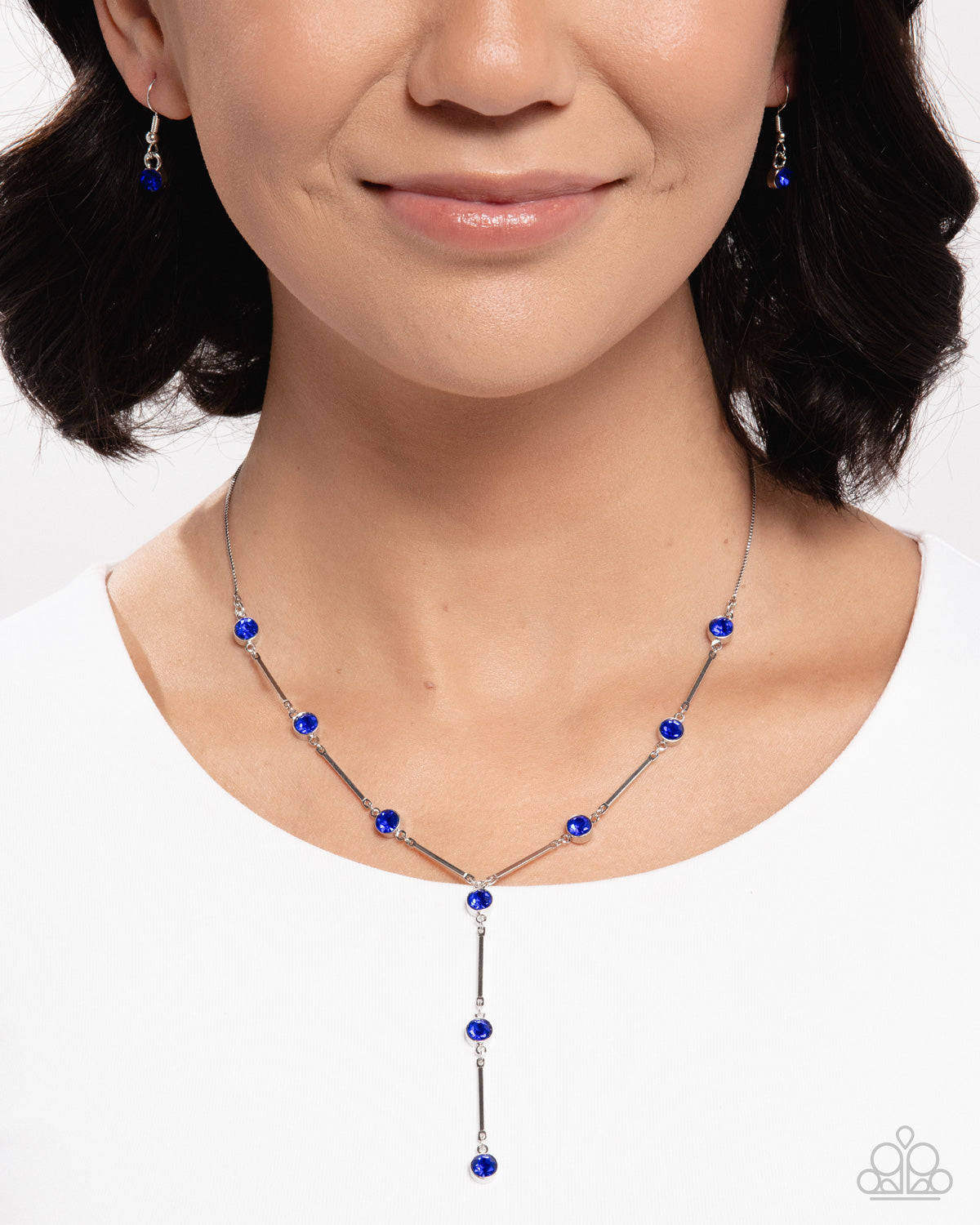 Corporate Climb - blue - Paparazzi necklace