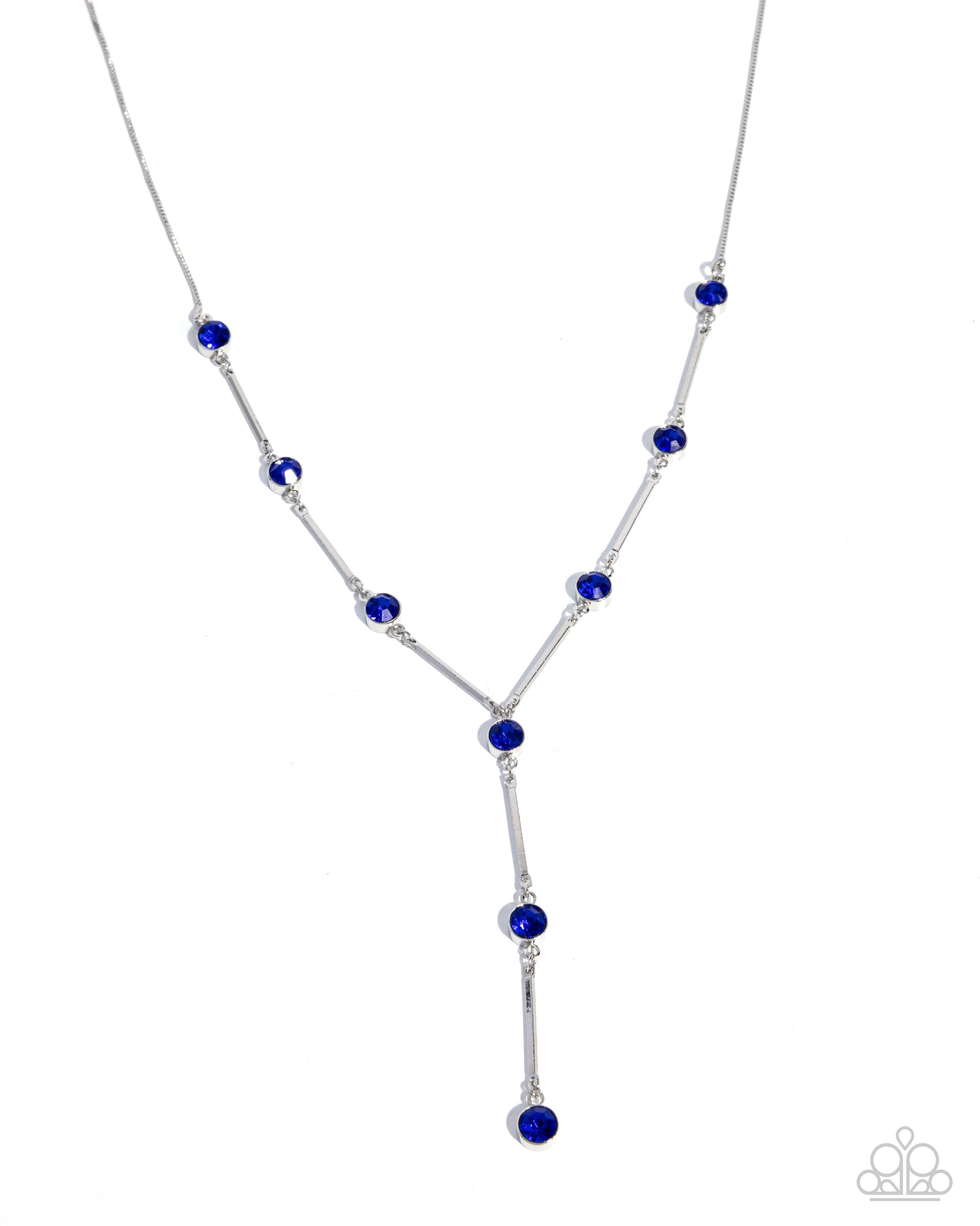 Corporate Climb - blue - Paparazzi necklace