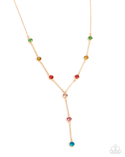 Corporate Climb - multi - Paparazzi necklace