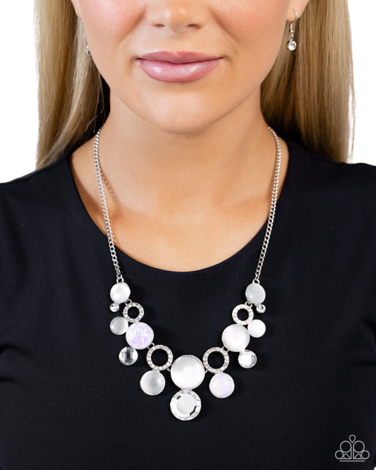 Corporate Color - white - Paparazzi necklace