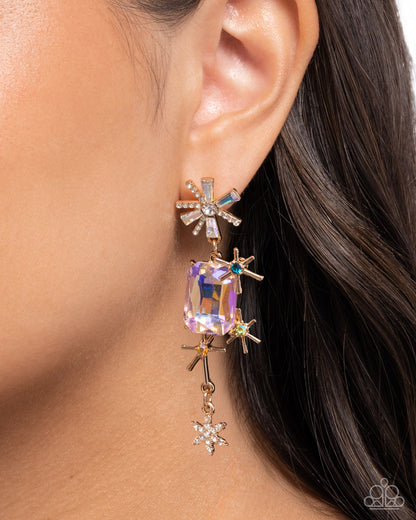 Cosmic Catch - multi - Paparazzi earrings
