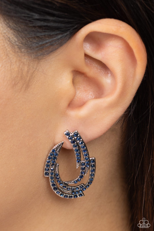 ​Cosmic Chaos - blue - Paparazzi earrings