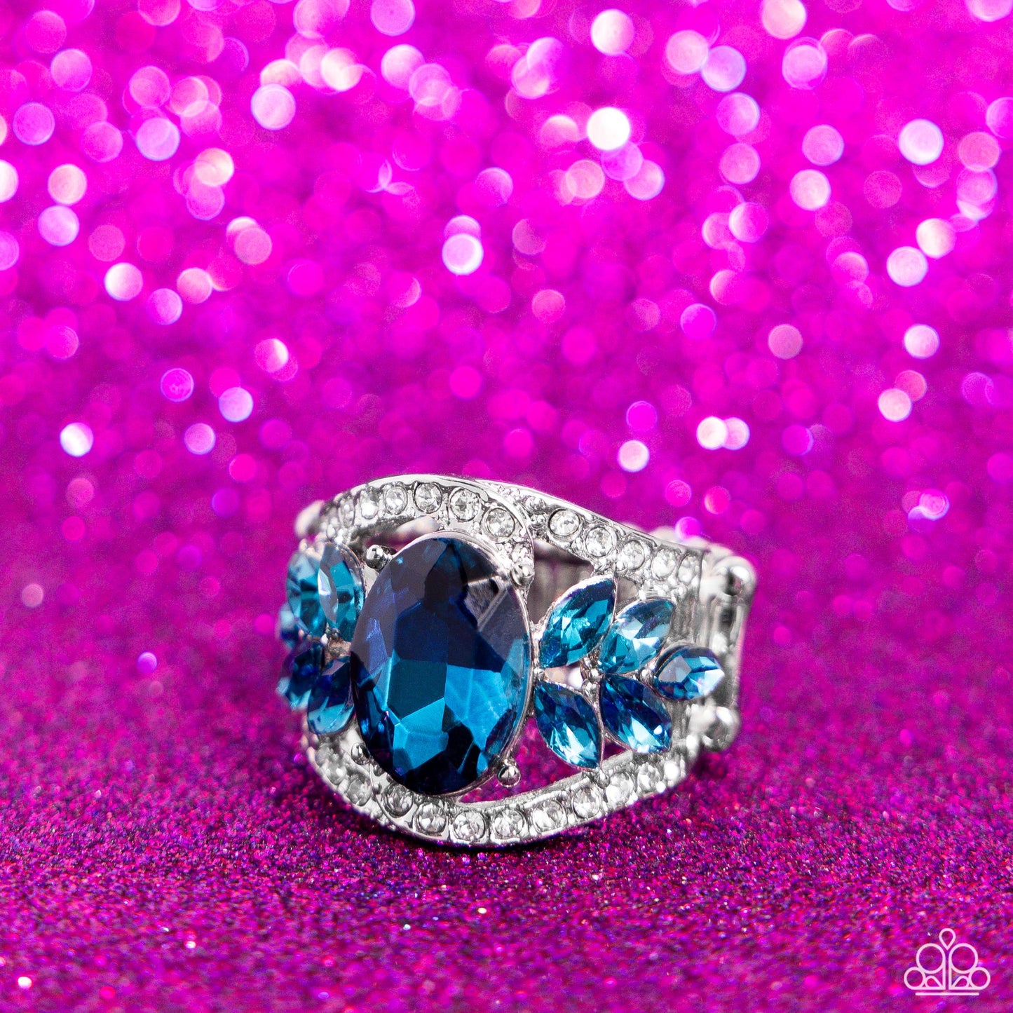 Cosmic Clique - blue - Paparazzi ring