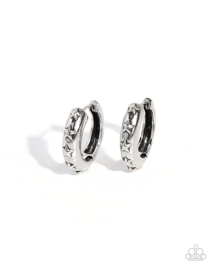 Cosmic Confidence - silver - Paparazzi earrings