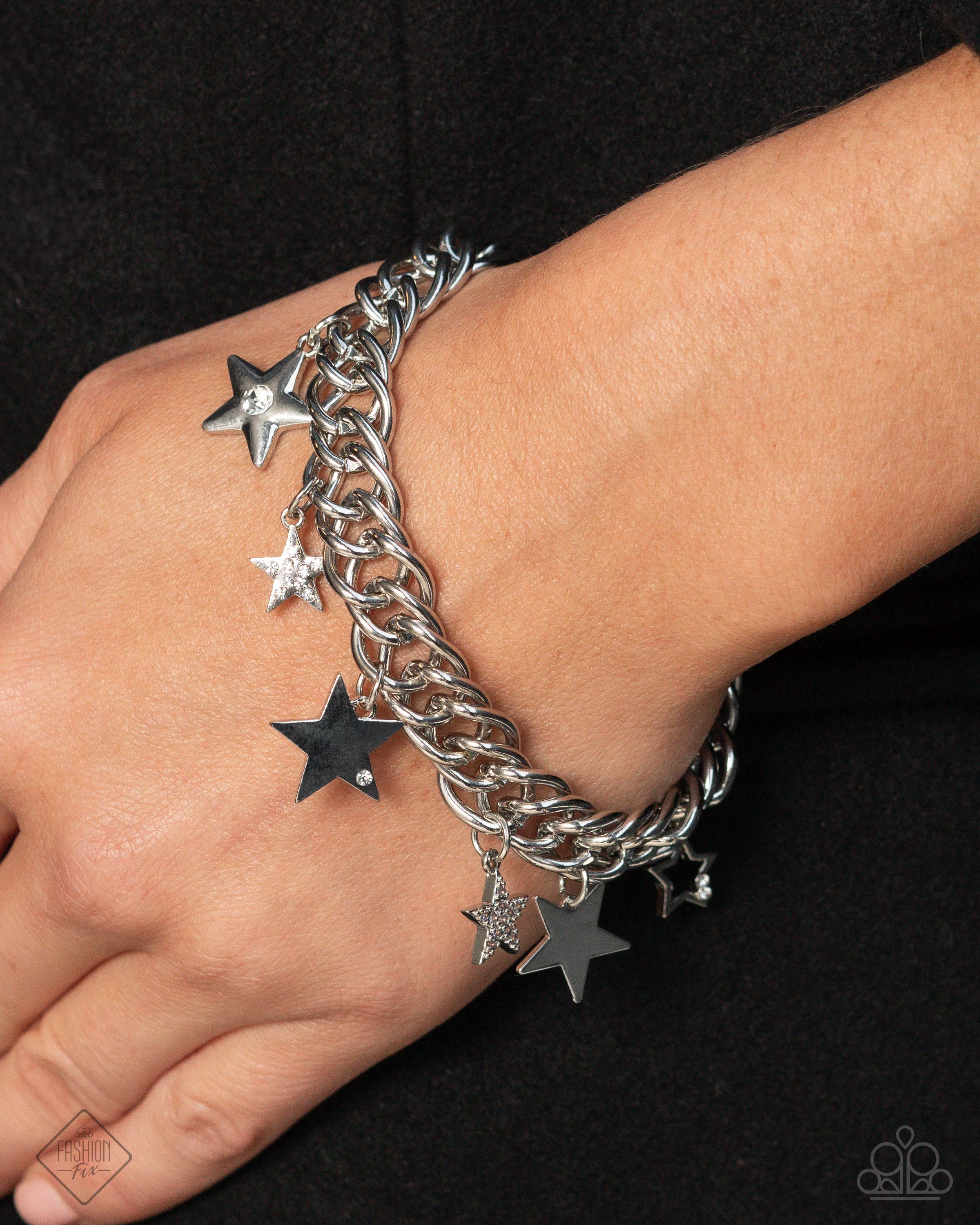 Cosmic Contemporary - white - Paparazzi bracelet – JewelryBlingThing