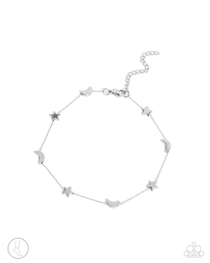 Cosmic Craze - silver - Paparazzi anklet