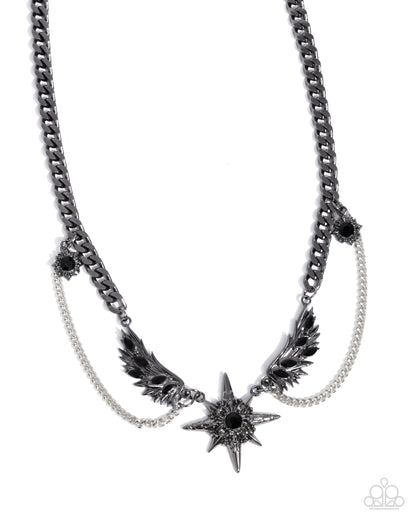 Cosmic Critique - black - Paparazzi necklace
