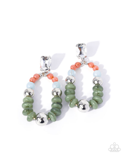 Cosmopolitan Color - green - Paparazzi earrings