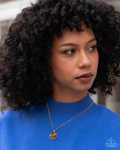 Cosmopolitan Comfort - brown - Paparazzi necklace