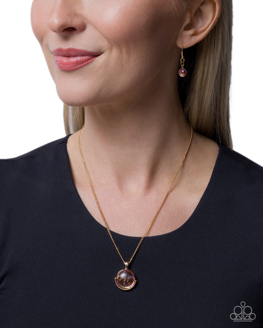 Cosmopolitan Comfort - purple - Paparazzi necklace