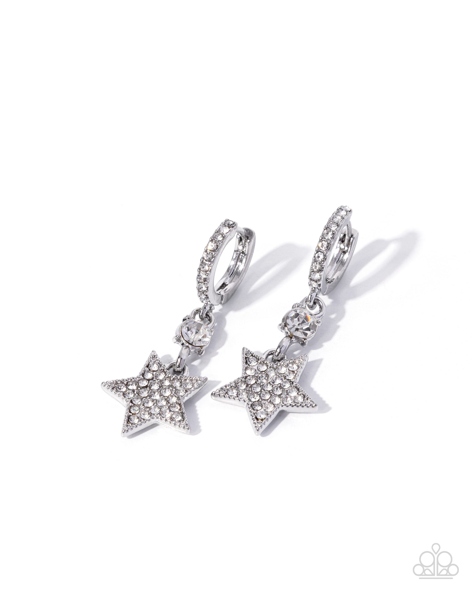 Counting Constellations - white - Paparazzi earrings