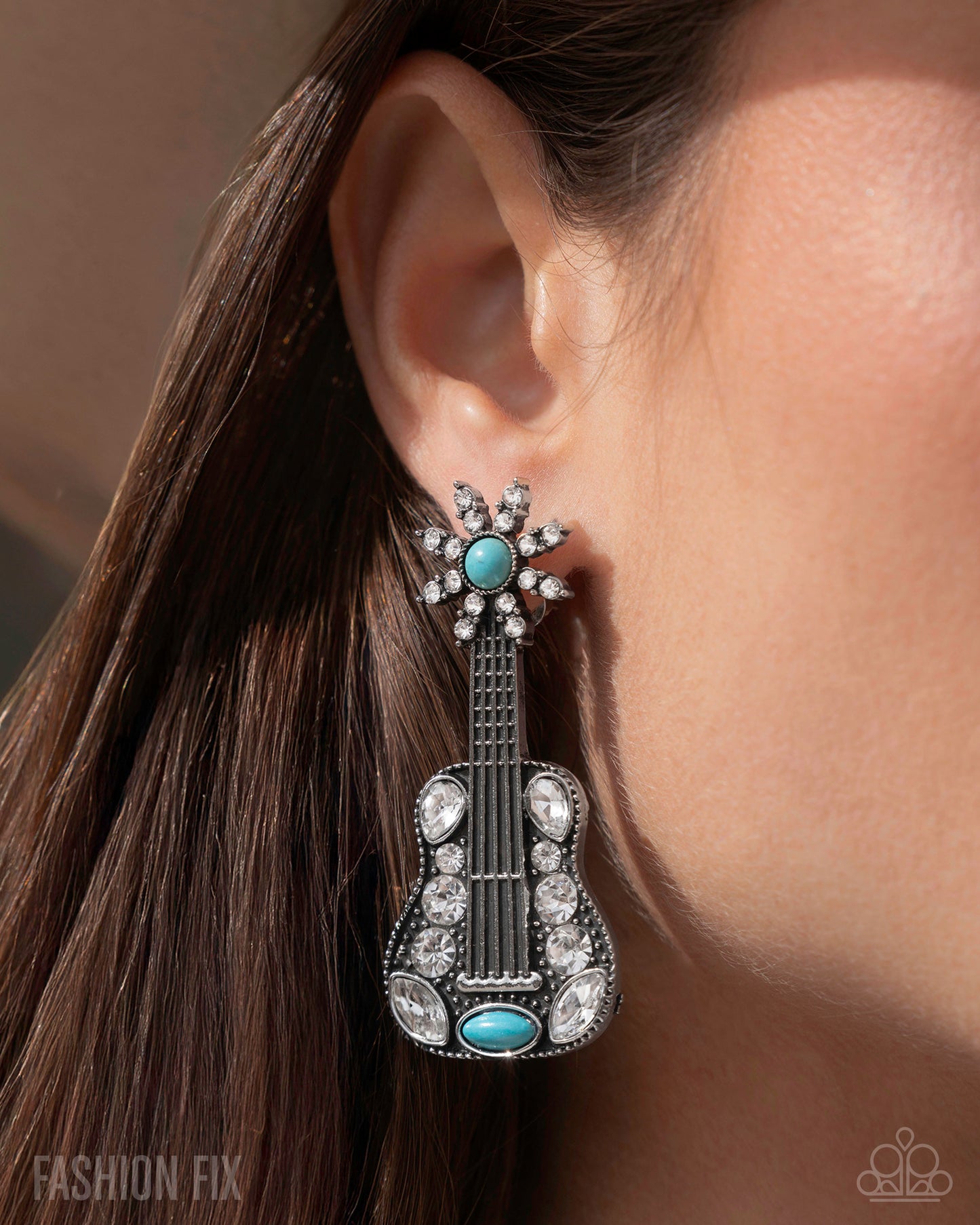 Country Comeback - blue - Paparazzi earrings