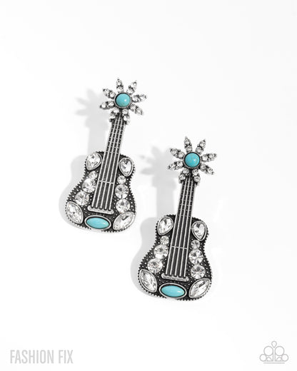 Country Comeback - blue - Paparazzi earrings