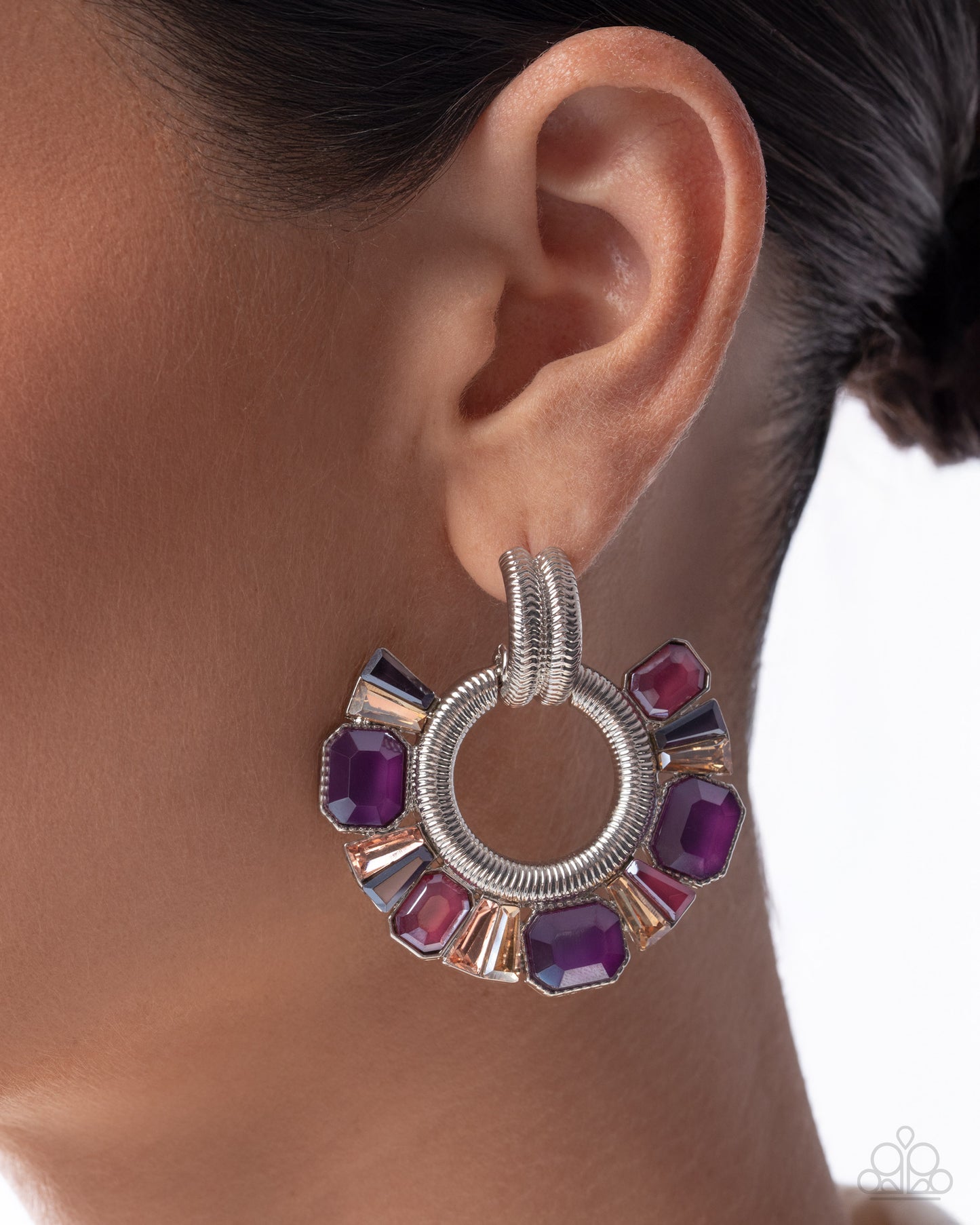 Courteous Chic - purple - Paparazzi earrings