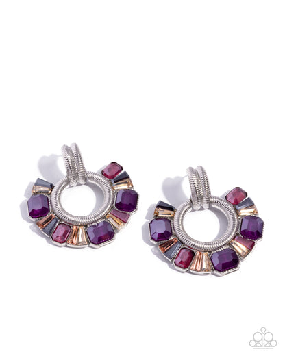 Courteous Chic - purple - Paparazzi earrings