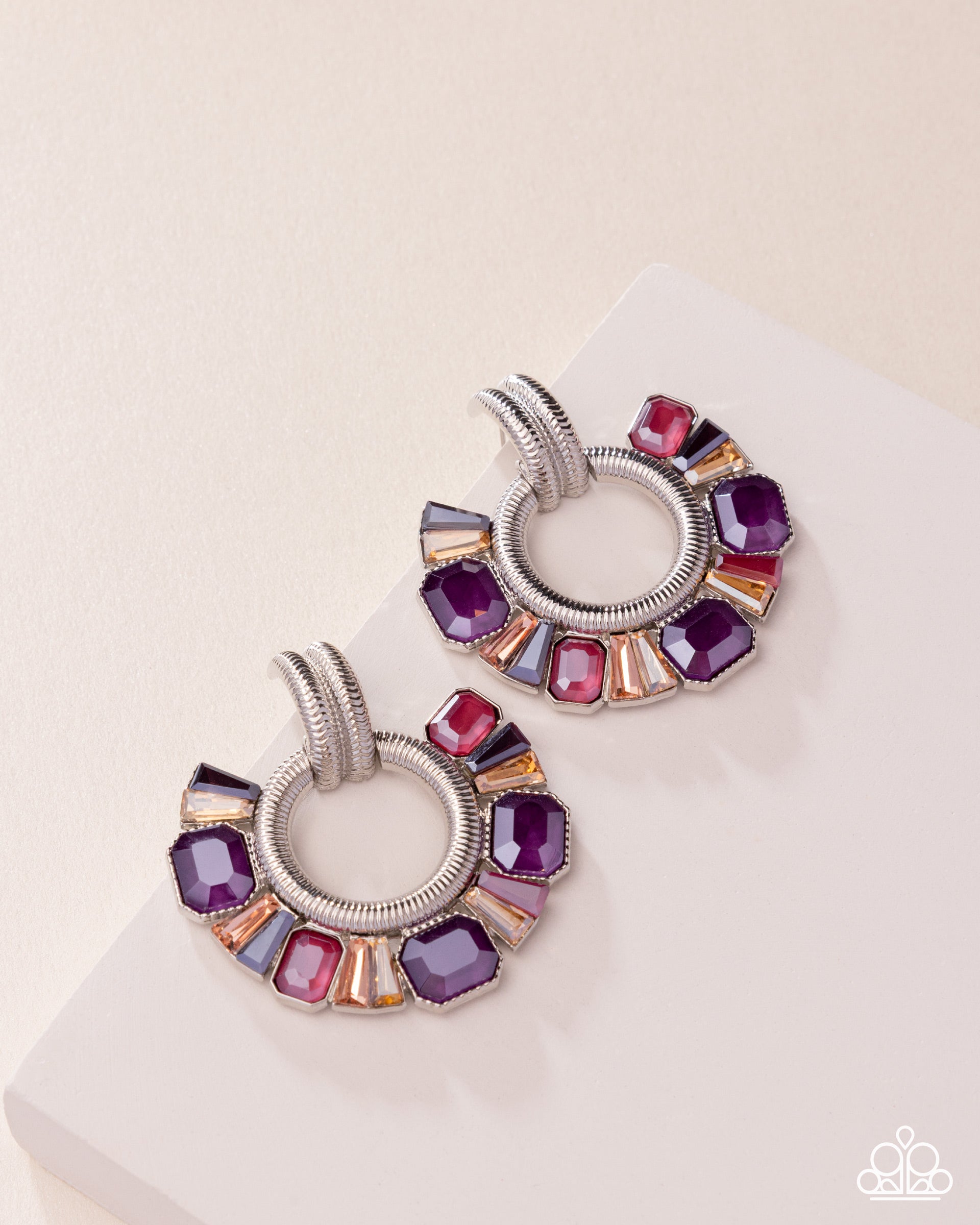 Courteous Chic - purple - Paparazzi earrings