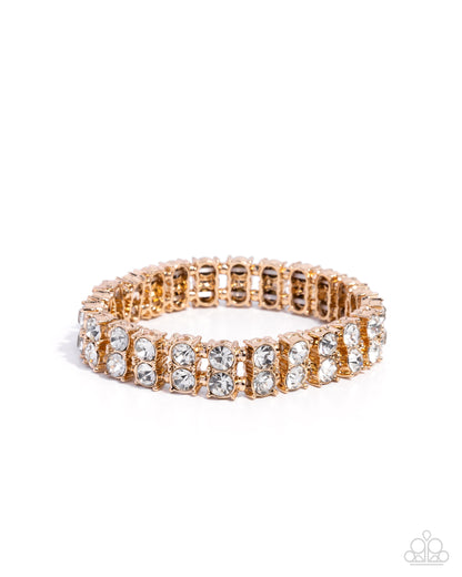 Courtesy Chic - gold - Paparazzi bracelet