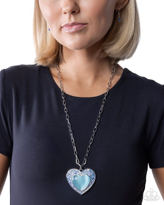Courting Cache - blue - Paparazzi necklace