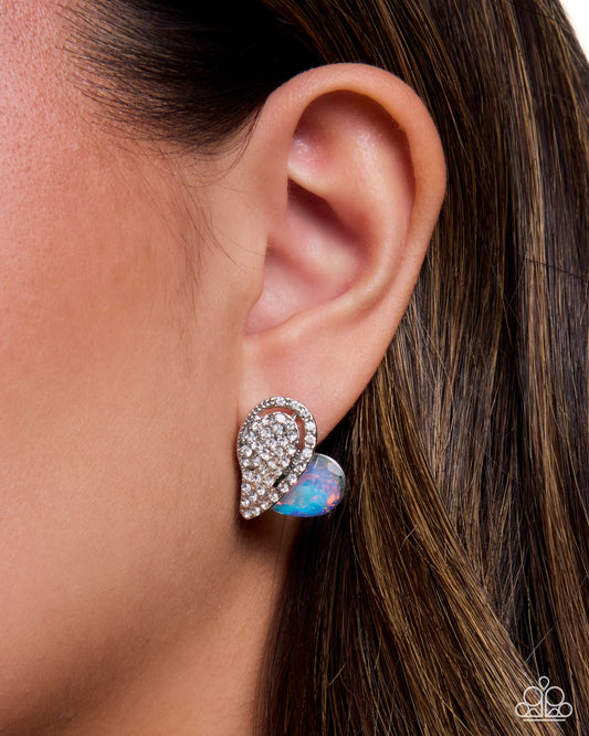 Courting Cadenza - silver - Paparazzi earrings
