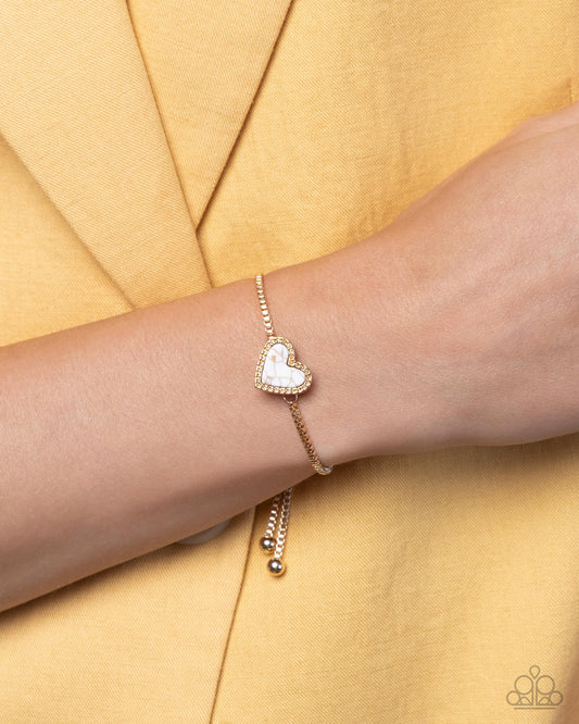 Courting California - gold - Paparazzi bracelet