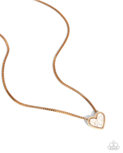 Courting Calypso - gold - Paparazzi necklace