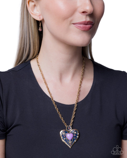 Courting Century - purple - Paparazzi necklace
